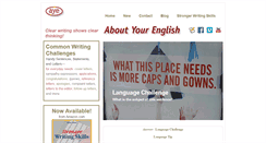 Desktop Screenshot of aboutyourenglish.com