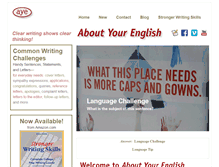 Tablet Screenshot of aboutyourenglish.com